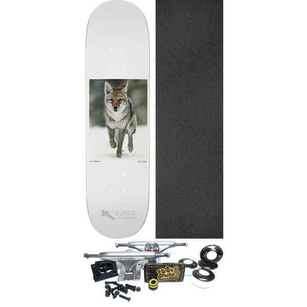 Zero Skateboards Jamie Thomas Hess Nature Coyote White Skateboard Deck - 8.5" x 32.3" - Complete Skateboard Bundle